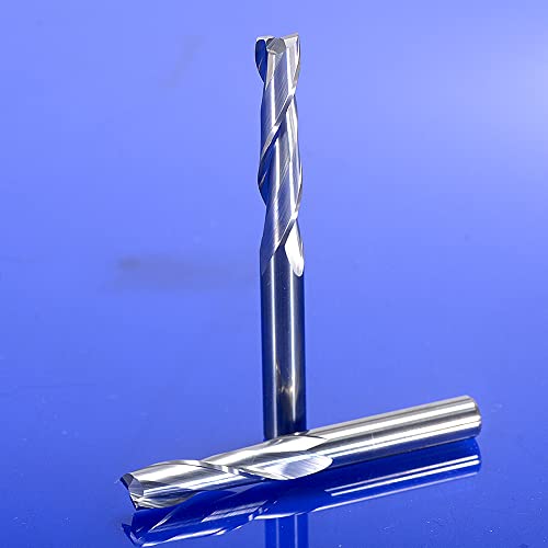 HOZLY CNC Router Bits Set 1/8" Shank, Two Flutes Upcut Spiral (CED: 1mm 1.5mm 2.0mm 2.5mm 3.175mm), Carbide End Mill for PVC Wood Carving Engraving MDF Cutting, 10 PCS - Image 3