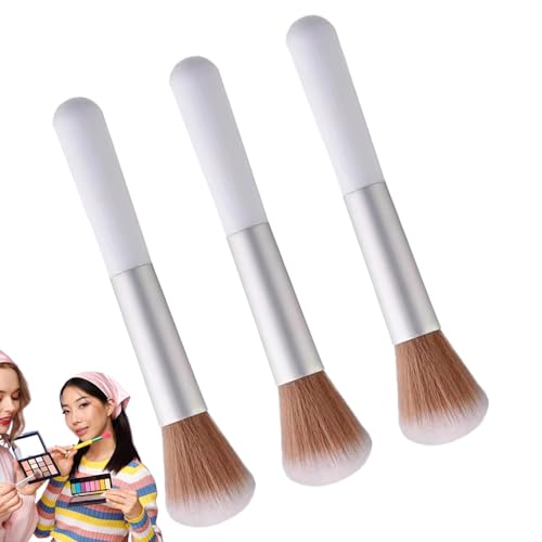 Yianyal Maquillaje de sombra de ojos ruborizado, cepillo de maquillaje con rubor - Cepillo corrector portátil,Herramienta auxiliar de tamaño pequeño para viajes de negocios, hogar, dormitorio y