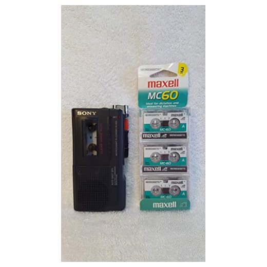 Sony M-450 Microcassette Recorder with 30 Hours of Battery Life