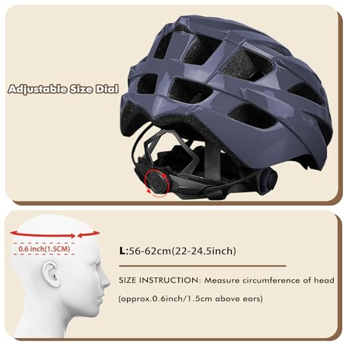 Road Bike Helmet Adult Men & Women, Adjustable Lightweight