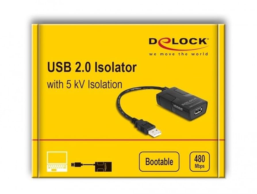 Amazon.com: DeLOCK USB 2.0 Type-A Male to Female Isolator