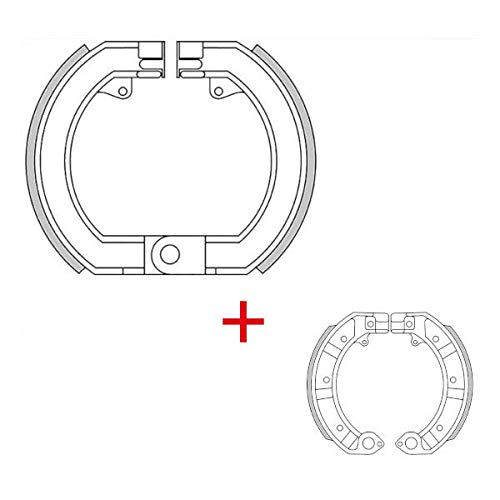 KIT COPPIA GANASCE CEPPI FERODO FRENO FRENI ANTERIORE POSTERIORE COMPATIBILE CON PIAGGIO VESPA 150 SPRINT VELOCE 1970