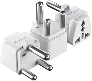 South Africa, Botswana Travel Adapter by Ceptics, Universal Socket Plug Accepts Plugs From any Country, Perfect for Cell Phones, Laptops, Chargers and More - 3 Pack