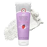 First Aid Beauty - KP Bump Eraser Body Scrub with 10% AHA, Keratosis Pilaris Exfoliater with Glycolic and Lactic acids, Helps Reduce Chicken Skin Bumps, Safe for Sensitive Skin, Strawberry Scent, 226g