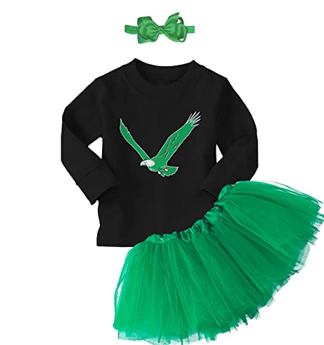 Eagle - Philly Sports Baby Bodysuit + Tutu Skirt + Bow Headband Set