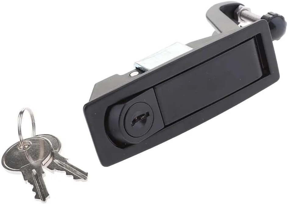 RV Baggage Compartment Door Lock - Flush Lever Compression Locking Latch w/Keys for Boat Door Cabinet Cockpit Floor