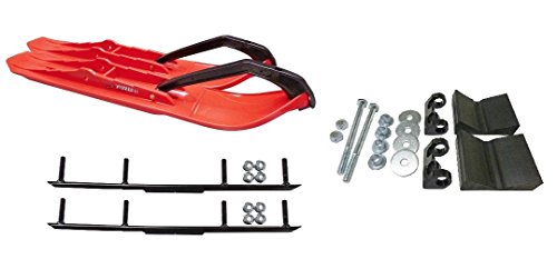 C&A Pro Red XCS Snowmobile Skis w/ 4