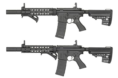 LOBOLOKO Support Grip - Airsoft Softair Frontgriff Front Grip Frontgriff Angled Schwarz/Black Railmontage