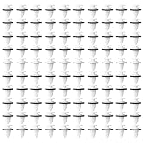 TIESOME 60 Stück Türverkleidung Clips, Befestigungsclips Universal Auto Befestigungsclips Mit Schwammkissen Türverkleidung & Stoßstangen Clips, Weiß & Schwarz(60)