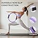 JIAOHENANZE Home Pilates Kit for Women， Pilates Essentials Kit for Women，Pilates Equipment，14 Inch Fitness Circle, 9 Inch Yoga Ball 5 Resistance Bands for Beginners Home Workouts (Pink+Purple 9Pcs)