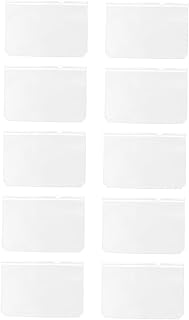 VILLCASE 10 Peças Saco De Folhas Soltas Com Zíper Protetores De Página A5 Inserções De Fichário Com Zíper Organizador De Pasta De Arquivo Pastas Transparentes Com Zíper Bolsos De Fichário