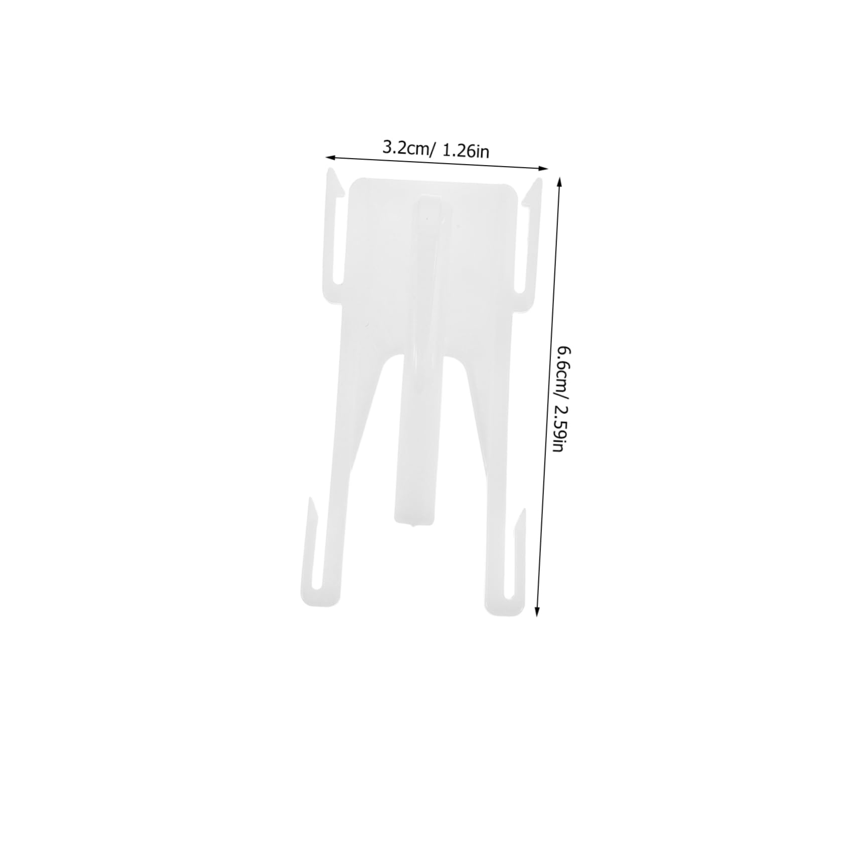 20pcs White Curtain Pleat Hooks Heavy Duty Pinch Pleat Clips for Shower Window Curtains Compatibility with Serpentine and Straight Tracks