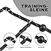 Arblina Retrieverleine mit Zugstopp, Retrieverleine für Kleine/Mittlere/Große Hunde mit Doppelten Griffen, Training Hundeleine mit Hi-vis Licht-Reflektierendem Design, Slip Lead for Dog, Schwarz, 1.3m