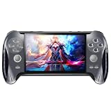 LZYCH 4,3 Pouces Console de Jeu Vidéo Portable Conception de Poignée Créative Émulateurs Multiples Sortie TV/MP4/MP3/E Book Jeux Rétro de Puzzle Occasionnel Cadeaux d'anniversaire/Vacances