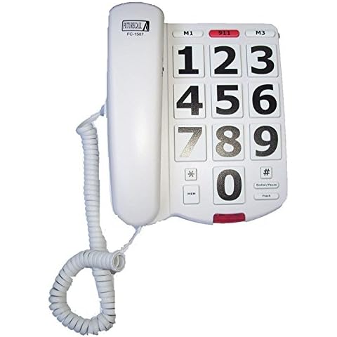 Future Call FC-1507 Big Button Phone with 40db Handset Volume Cover
