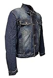 motorrad jeansjacke ­ Weitenverstellung perKnopfleiste - viele Taschen - großflächige Aramidfaserverstärkungen