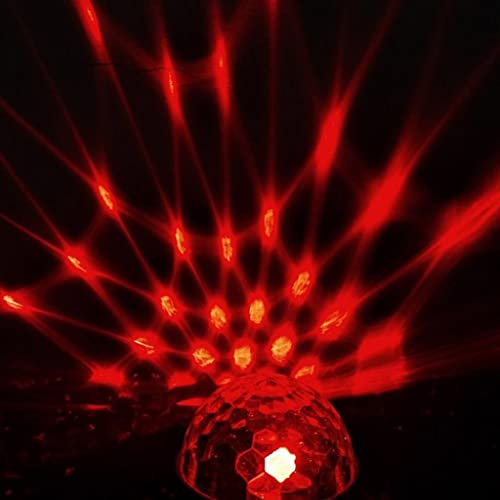 de Discoteca LED Ativada Por Som Multicolorido com Controle Remoto