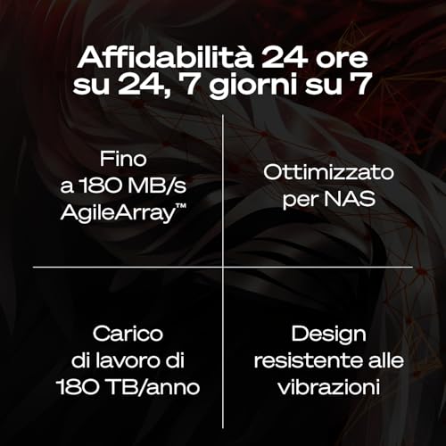 Seagate IronWolf 4TB, Unità disco interna, per NAS RAID, NAS, 3.5", SATA 6 GB/s, 7200 RPM, FFP, Data Rescue Service (ST4000VNZ06) - 6