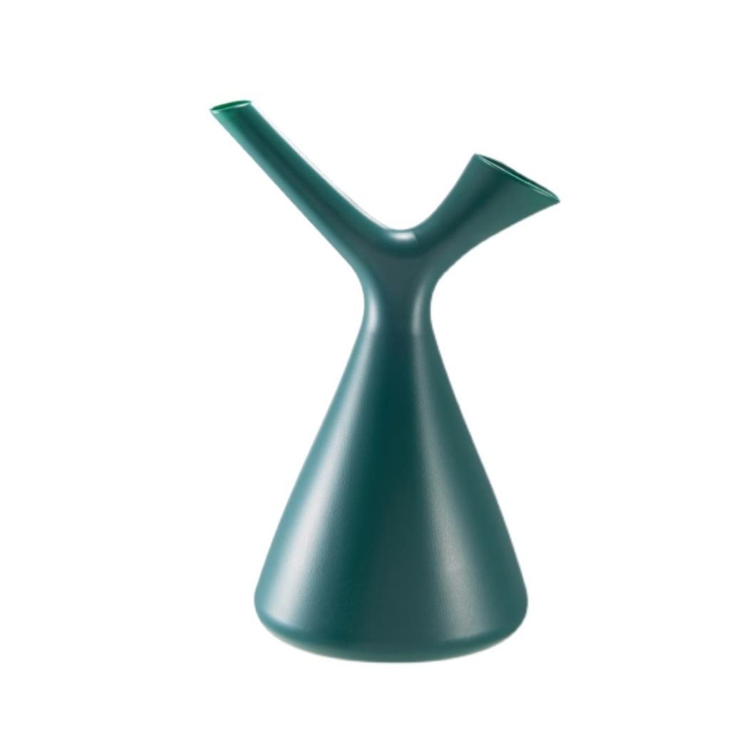 Watering Can Creative Y-shaped Watering Can Long-mouth Large-capacity Plastic Potted Sprinkler Garden Tool(Grün)