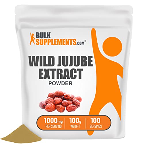 Bulksupplements.com Wild Jujube Extract Powder - Herbal Supplement, Sourced From Jujube Fruit - Gluten Free - 1000Mg Per Serving, 100 Servings (100 Grams - 3.5 Oz) #TOP15