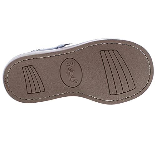 Footmates Cheer Lace-Up Saddle Oxford Girls And Boys Dress Shoes With Wide Toe Box And Custom-Fit Insoles, Non-Marking Outsoles - White/Navy, 12.5 Little Kid (4-8 Years) #TOP6