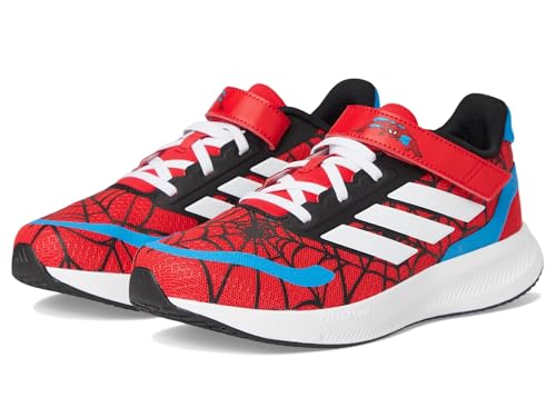 Chaussures adidas Mixte Enfant Marvel Spider-Man Run Falcon, baskets rubis et bleu, taille 2 US
