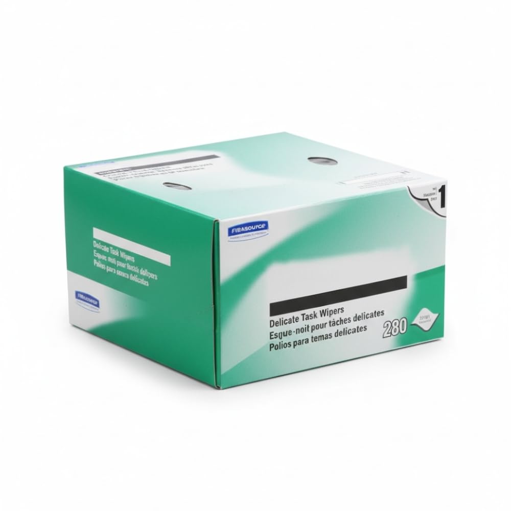 Lot de 280 lingettes de nettoyage délicates en fibre optique sans poussière, antistatiques pour le nettoyage et l'entretien des connecteurs de fibre optique