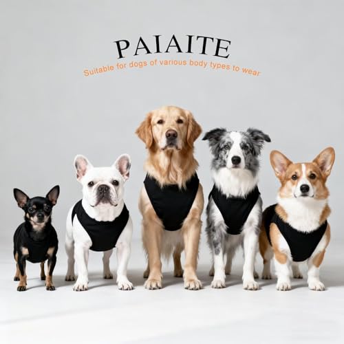 Discover Cozy Cotton Canine Wear: Soft, Lightweight, and Breathable Dog Shirt Vest with Eye-Catching Graphics (Hearts and Love), Keeping Your Furry Friend Comfy! Black S - Image 7