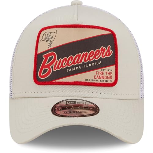 New Era A Frame Trucker Cap Tampa Bay Buccaneers Stone - vue 3