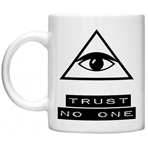 Trust No One, illumiati, X fichiers Tasse, X-Files, Mulder & Skully Mug, GPO Groupe exclsuive Design Trust No One Tasse, Passe au micro-ondes et au lave-vaisselle Tasse Mug 30u00a0cl