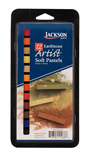 Pastels Jack Richeson Earthtone de 12 pièces pour dessiner en plein air