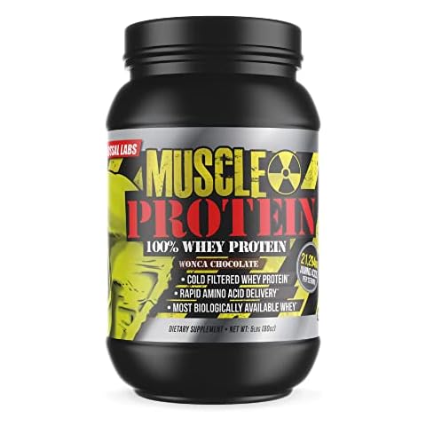 COLOSSAL LABS Muscle Whey Protein [5 lbs/Pack of 1]–Chocolate Flavored Protein Powder, 25,000mg Amino Acids/Serving, Cold Filtered(Packaging May Vary) Cover