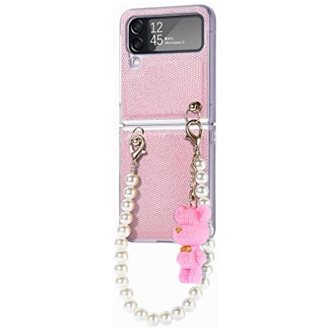 Funda Plegable Laybomo para Samsung Galaxy Z Flip4 con Tapa Cuero Cover