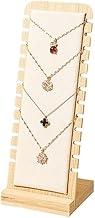 Taicols Présentoir à Bijoux En Bois 12 Emplacements Porte Collier Bracelet Avec Surface Velours Support Panneau Pour Pendentifs Colliers Et Bracelets Présentoirs à Bijoux Élégants Et Pratiques (beige)