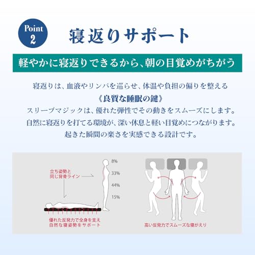 ライズ東京『スリープマジック極厚プレミアムマットレスウェーブタイプ』