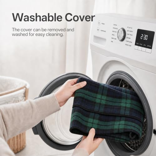 Image of Sunolga Door Draft Stopper, Removable Washable Cover, 38 inch, Blue & Green