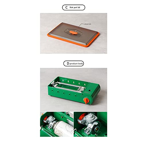 Estufa multi gas 3 en 1 con bolsa de almacenamiento miniatura 7