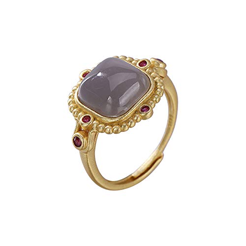 Bague en jade de Hetian argent s925 à porter au quotidien ou en soirée