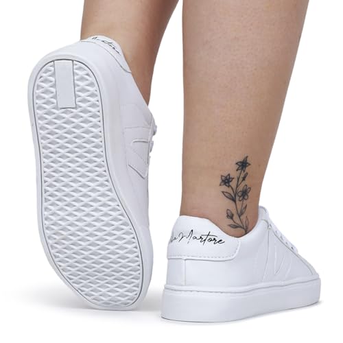 Tenis Sapatenis Unissex Modelo Street Lila Martore Branco (Branco, BR, Adulto, Numérico, 41)