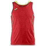 Running Joma Olimpia Camisetas, Niños, Rojo Fluor/Amarillo, 4XS-3XS