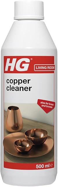 HG Copper Cleaner, Natural Shine Shampoo Polish & Protector for Copper, Brass & Bronze Metal Surfaces, Gentle Anti Tarnish Care & Protection 500ml Bottle (295050106)