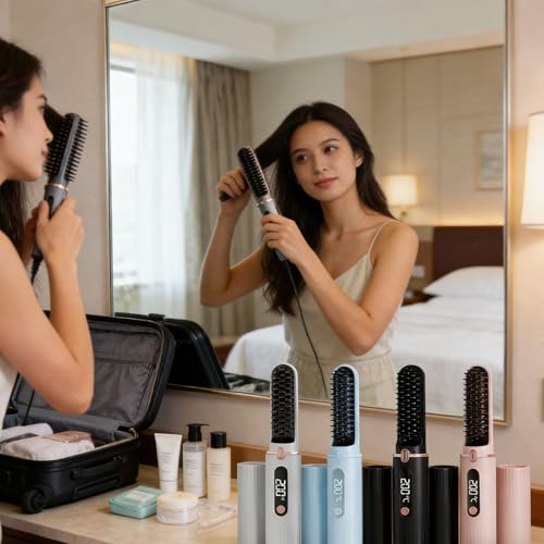 Cepillo alisador de cabello con apagado automático miniatura 2