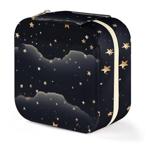 Boîte à bijoux colliers anti-nœuds, format nomade compact lune - 8