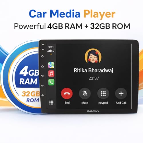 Image of Original QLED 9 inch Zlink Car Android Stereo | OS 13 | 4GB+32GB | Display Support Car Play & Android Auto | incl. AHD Rear Camera & Frame with -1 Year Warranty
