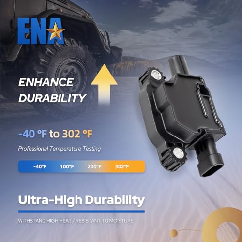 ENA 8 Pack UF413 Ignition Coil 41962 Spark Plug and 48322R Wires Set for 5.3 6.0 6.2 Compatible with Buick Cadillac Chevrolet GMC Hummer Escalade Express Savana 2500 5.3L 6.2L 6.0L 4.8L for 12570616