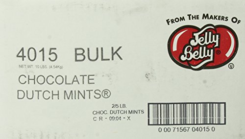 Jelly Belly Chocolate Dutch Mints, Assorted Pastel Colors, 10-Pound Box