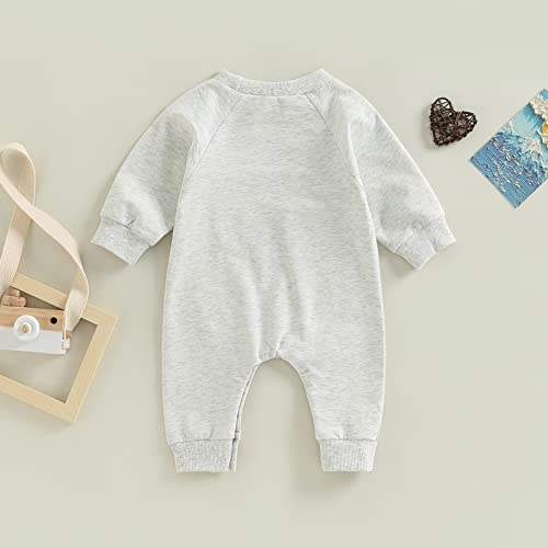Infant Baby Boys Girls Football Season Jumpsuit Watch Football With Daddy Funny Romper Playsuit Sweatshirt (With Daddy, 0-3 Months) #TOP2