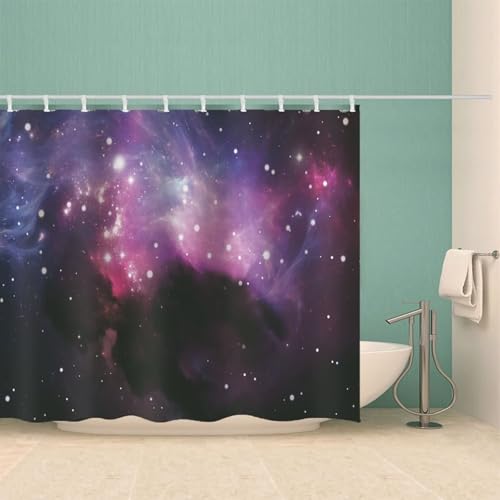 Rideau de douche imperméable violet pour éliminer les éclaboussures et la moisissure du tissu