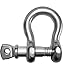 Laorde 316 Stainless Steel D-Ring Shackles, Marine Grade, 1/4