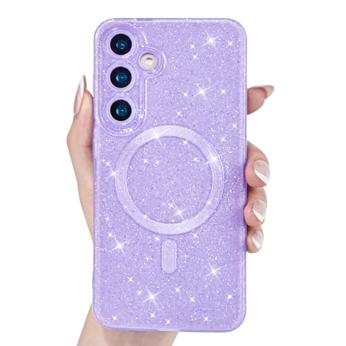Coque scintillante Samsung S22 Plus aimantée, idée cadeau mignon pour femme